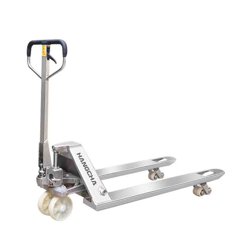 304 Kamion me paletë hidraulike manuale prej çeliku inox