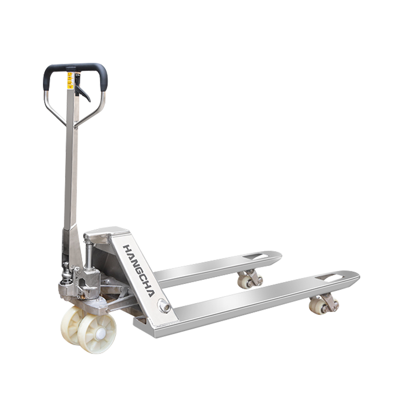304 Kamion me paletë hidraulike manuale prej çeliku inox